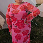 ROSA ARIA DRESS plus-size - AMOUR781
