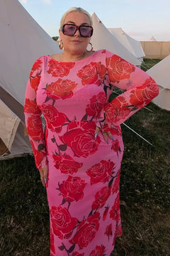 ROSA ARIA DRESS plus-size - AMOUR781
