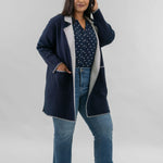 COOL NIGHTS REVERSIBLE KNIT JACKET plus-size - AMOUR781