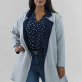 COOL NIGHTS REVERSIBLE KNIT JACKET plus-size - AMOUR781