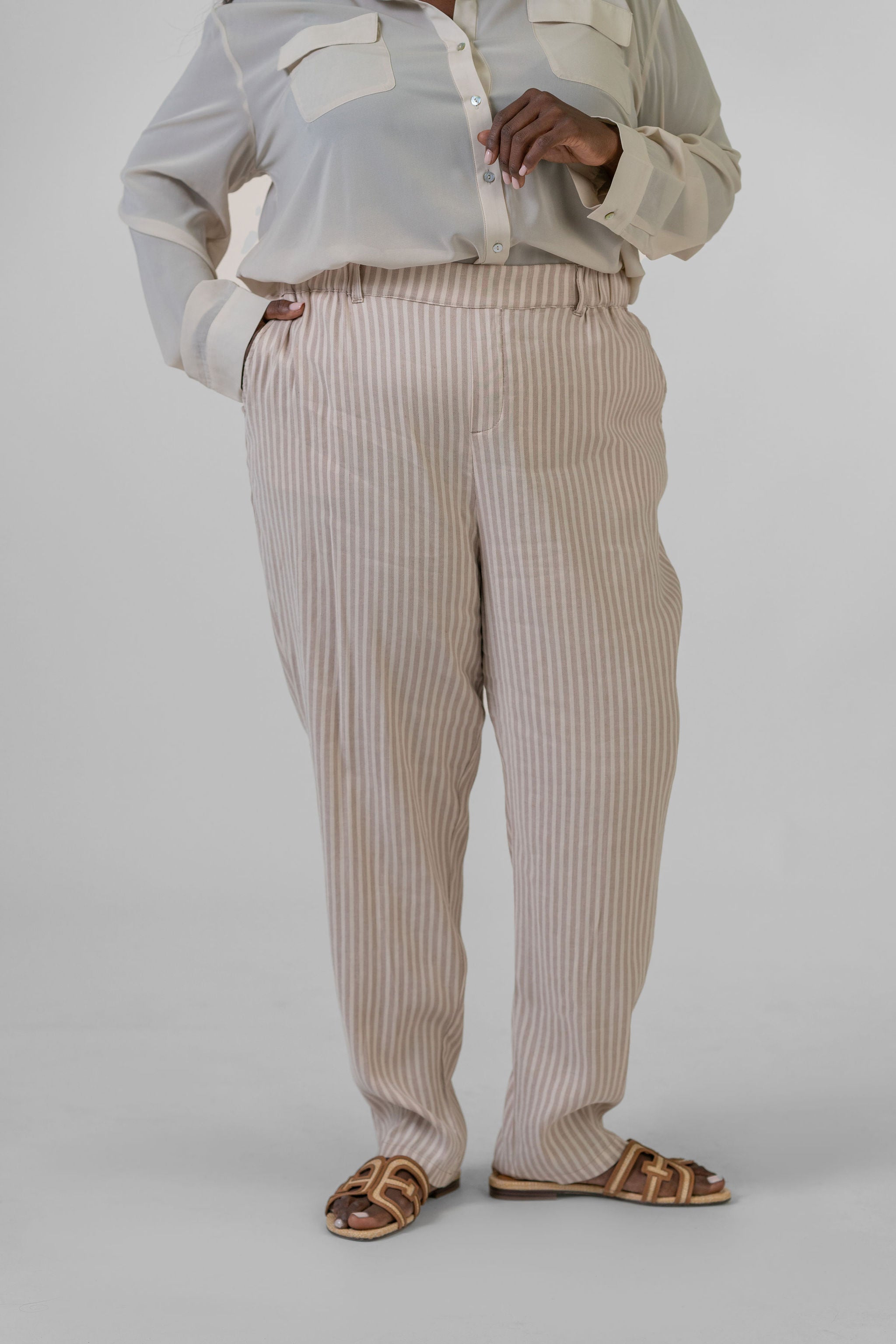 CAFE STRAIGHT LEG PANT plus-size - AMOUR781
