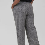 ETCHED TWEED WIDE LEG ANKLE PANT plus-size - AMOUR781