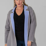 COOL NIGHTS REVERSIBLE KNIT JACKET plus-size - AMOUR781