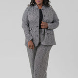 ETCHED TWEED JACKET plus-size - AMOUR781