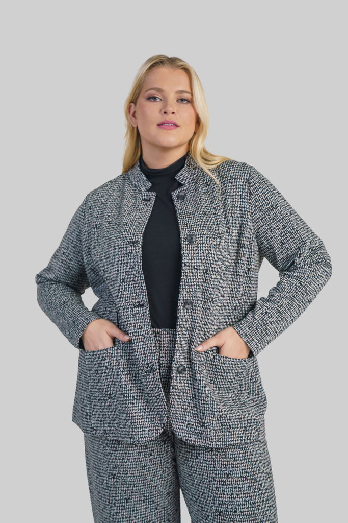 ETCHED TWEED JACKET - AMOUR781