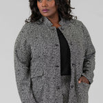 ETCHED TWEED JACKET plus-size - AMOUR781