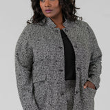 ETCHED TWEED JACKET plus-size - AMOUR781