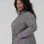 ETCHED TWEED JACKET plus-size - AMOUR781