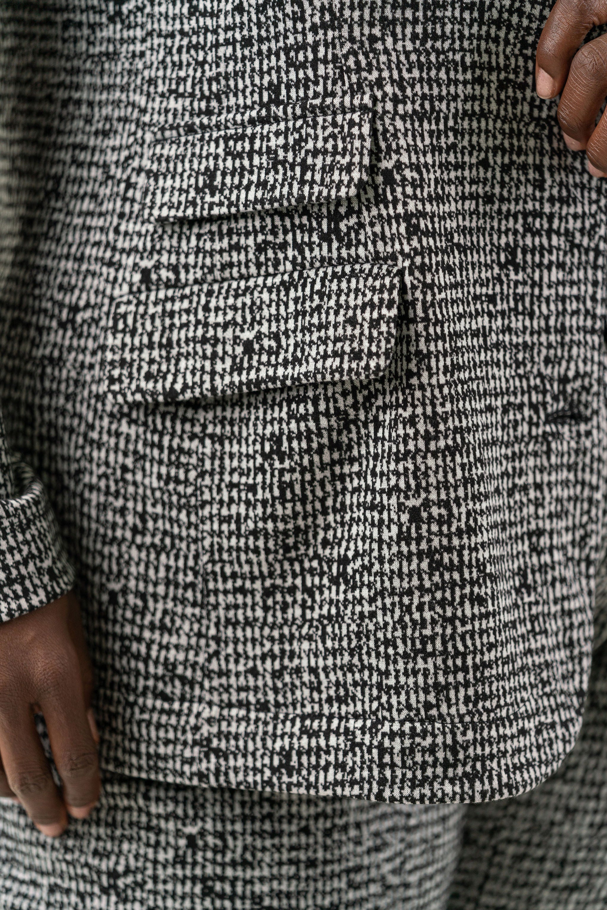 ETCHED TWEED JACKET plus-size - AMOUR781