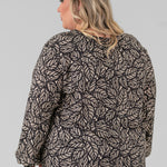 LACEY LEAVES TOP plus-size - AMOUR781