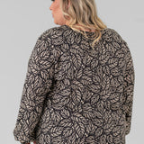 LACEY LEAVES TOP plus-size - AMOUR781