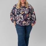 MEDALLION MIX TOP plus-size - AMOUR781