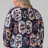 MEDALLION MIX TOP plus-size - AMOUR781
