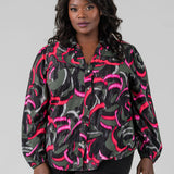 NEON DOODLE LIVE IN SHIRT plus-size - AMOUR781