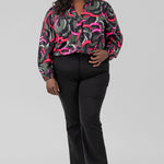 NEON DOODLE LIVE IN SHIRT plus-size - AMOUR781