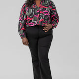 NEON DOODLE LIVE IN SHIRT plus-size - AMOUR781