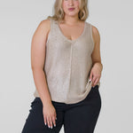 SUBTLE SPARKLE TANK plus-size - AMOUR781