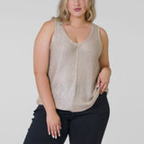 SUBTLE SPARKLE TANK plus-size - AMOUR781