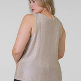 SUBTLE SPARKLE TANK plus-size - AMOUR781