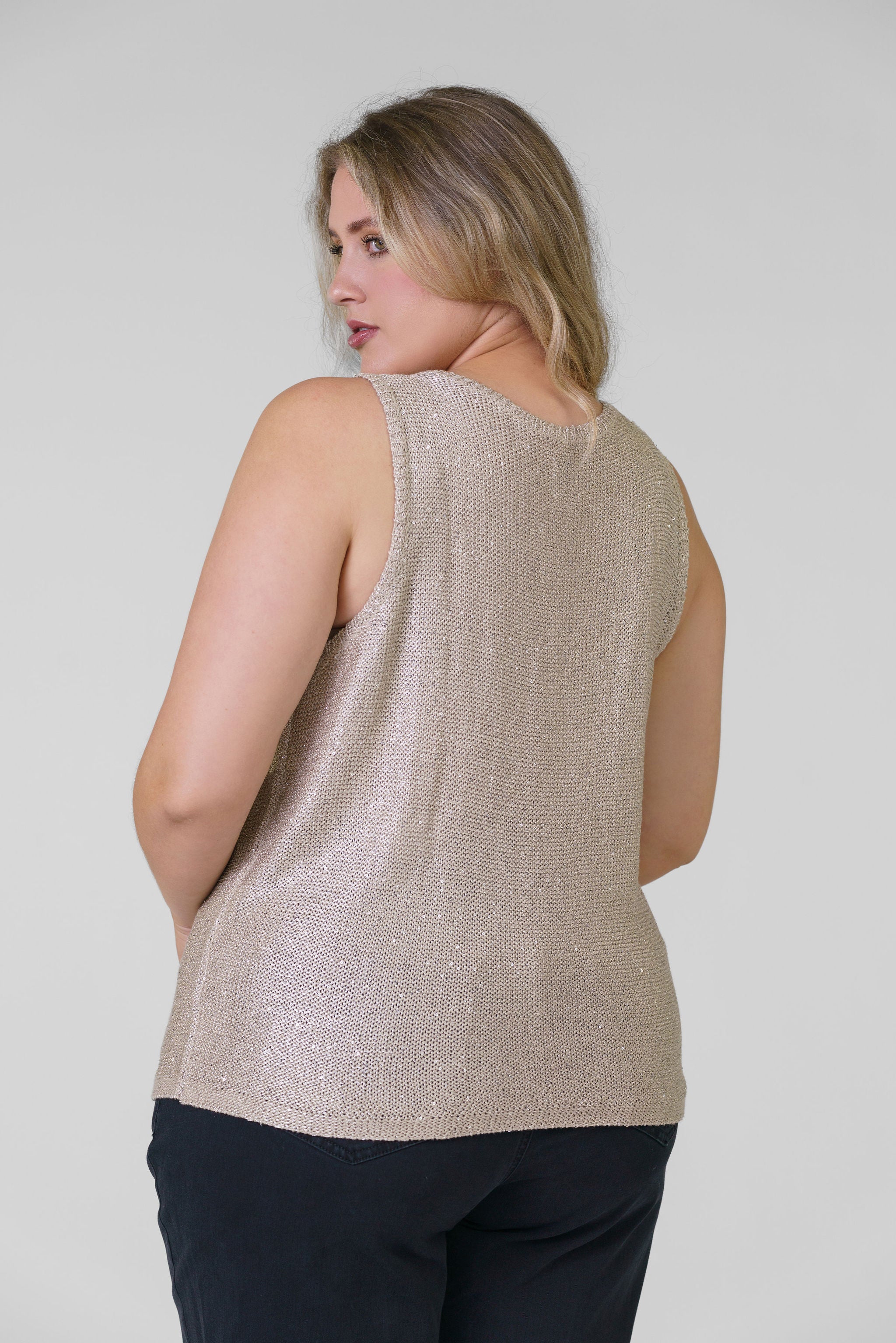 SUBTLE SPARKLE TANK plus-size - AMOUR781