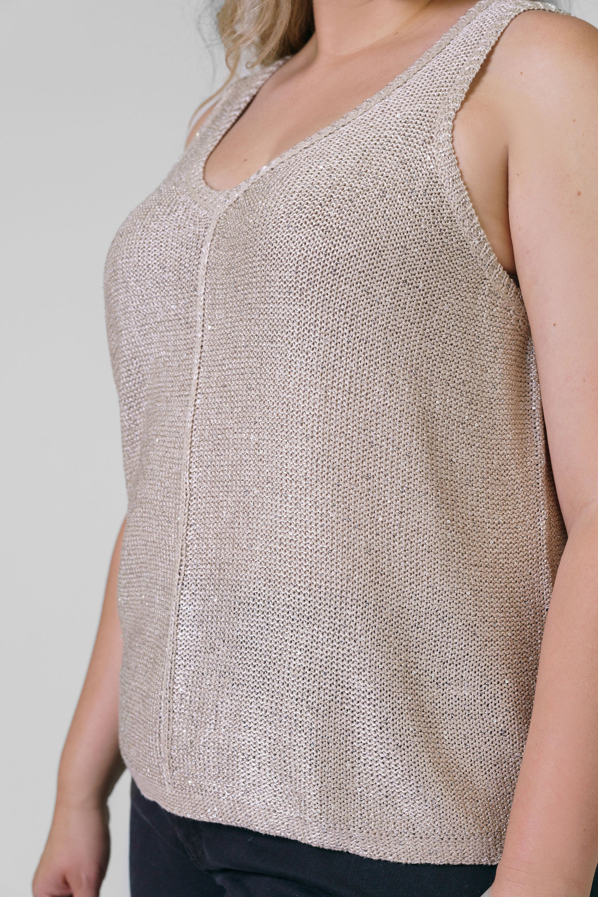 SUBTLE SPARKLE TANK plus-size - AMOUR781
