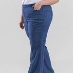 5 POCKET WIDE LEG TROUSER plus-size - AMOUR781