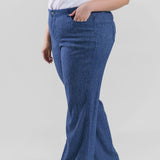 5 POCKET WIDE LEG TROUSER plus-size - AMOUR781