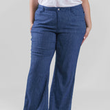 5 POCKET WIDE LEG TROUSER plus-size - AMOUR781