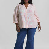 PINTUCK BLOUSE - Chez Geo plus-size - AMOUR781