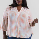 PINTUCK BLOUSE - Chez Geo plus-size - AMOUR781