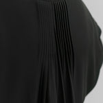 PINTUCK BLOUSE - Black plus-size - AMOUR781