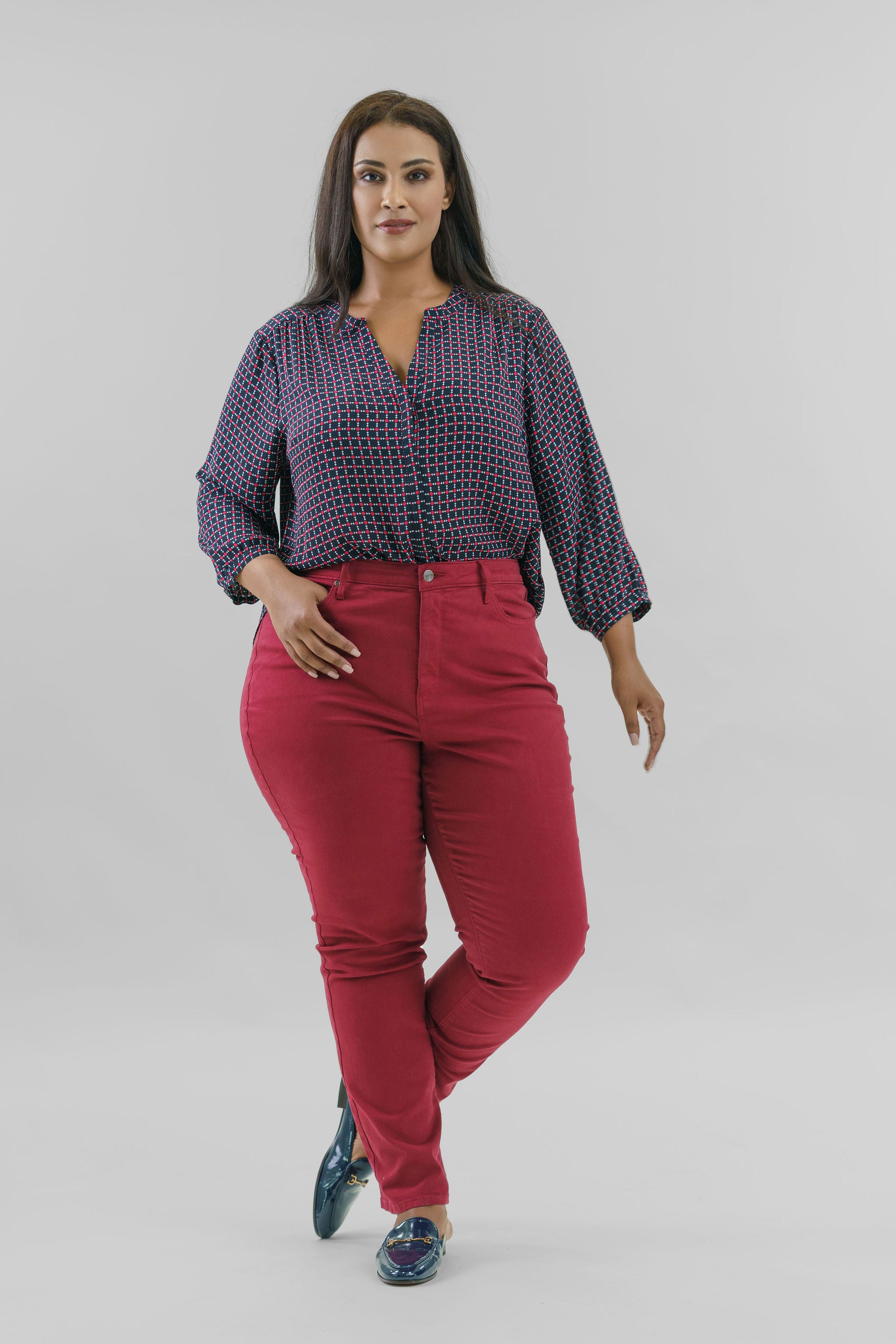 HIGH RISE SHERI SLIM plus-size - AMOUR781