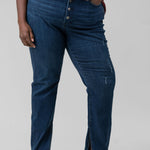 ALINA HIGH RISE BUTTON FLY JEANS plus-size - AMOUR781
