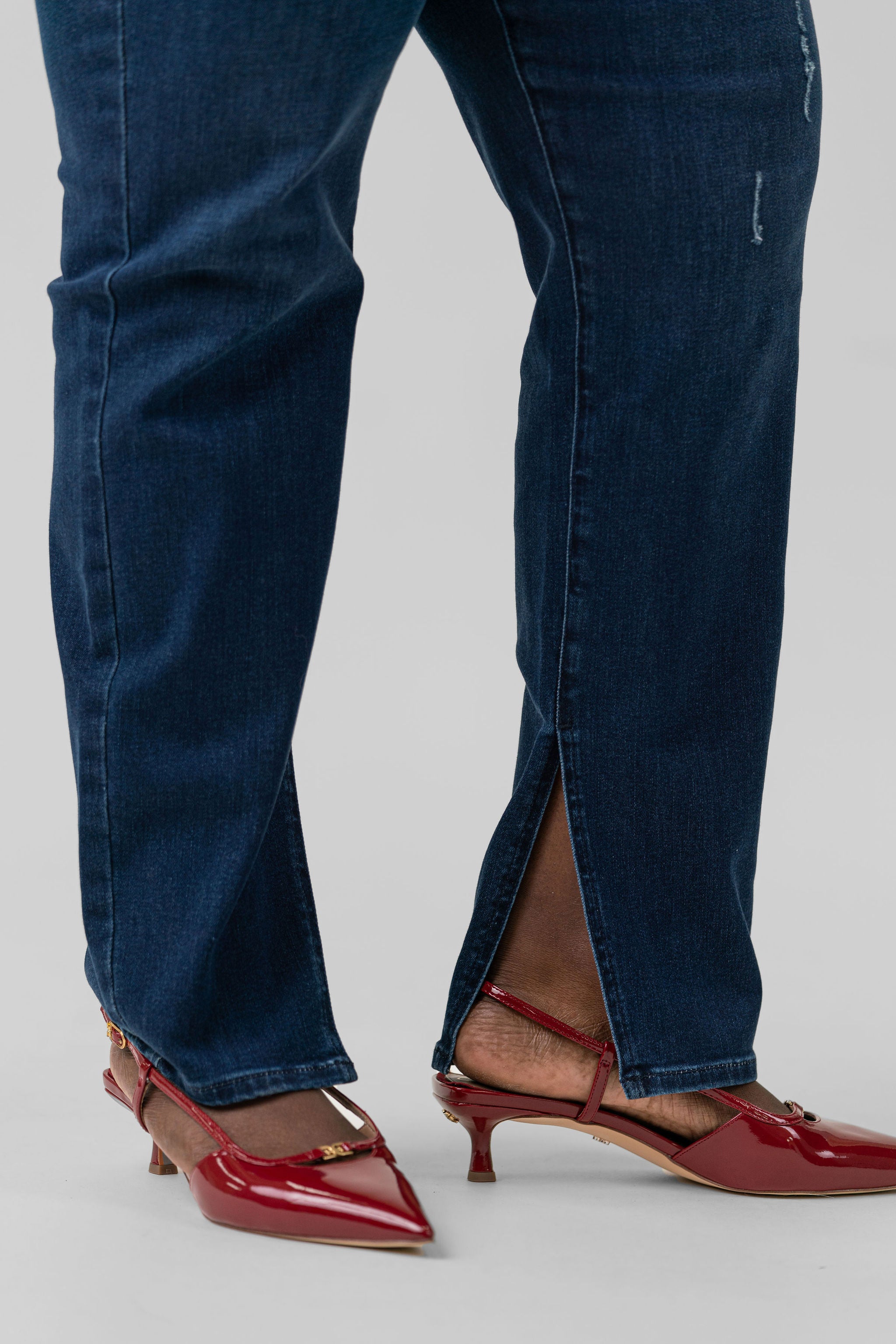ALINA HIGH RISE BUTTON FLY JEANS plus-size - AMOUR781