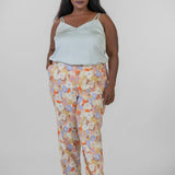 MARILYN LINEN BLEND TROUSERS plus-size - AMOUR781