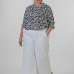 MONA WIDE LEG TROUSER ANKLE JEANS plus-size - AMOUR781