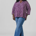 PINTUCK BLOUSE - Burton Valley plus-size - AMOUR781
