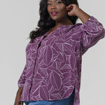 PINTUCK BLOUSE - Burton Valley plus-size - AMOUR781