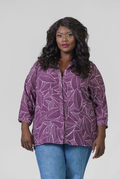 PINTUCK BLOUSE - Burton Valley plus-size - AMOUR781