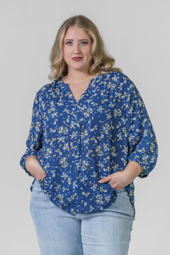 PINTUCK BLOUSE - Shannon Gardens - AMOUR781