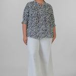 MONA WIDE LEG TROUSER ANKLE JEANS plus-size - AMOUR781