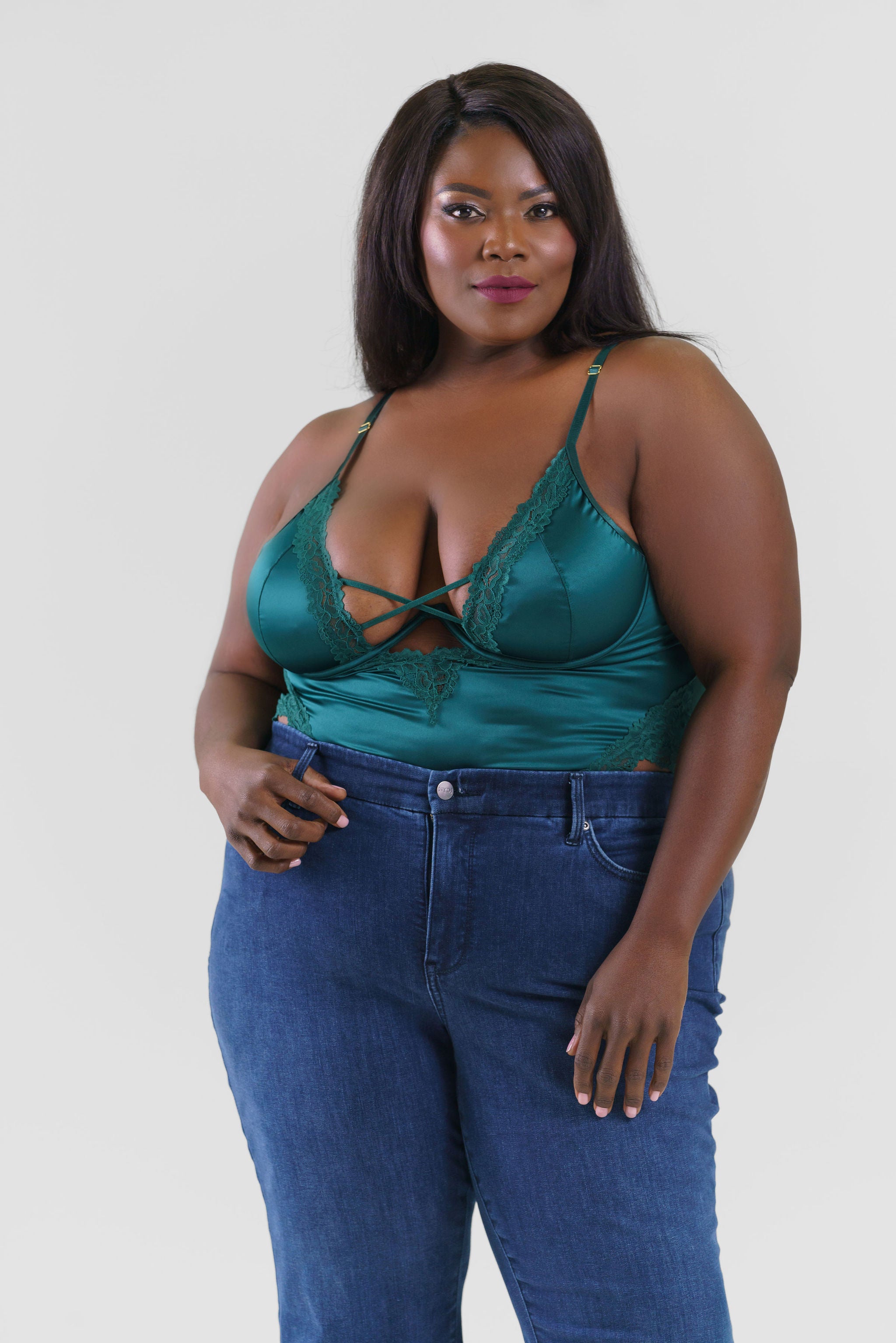 MARA STRAPPY TEDDY plus-size - AMOUR781