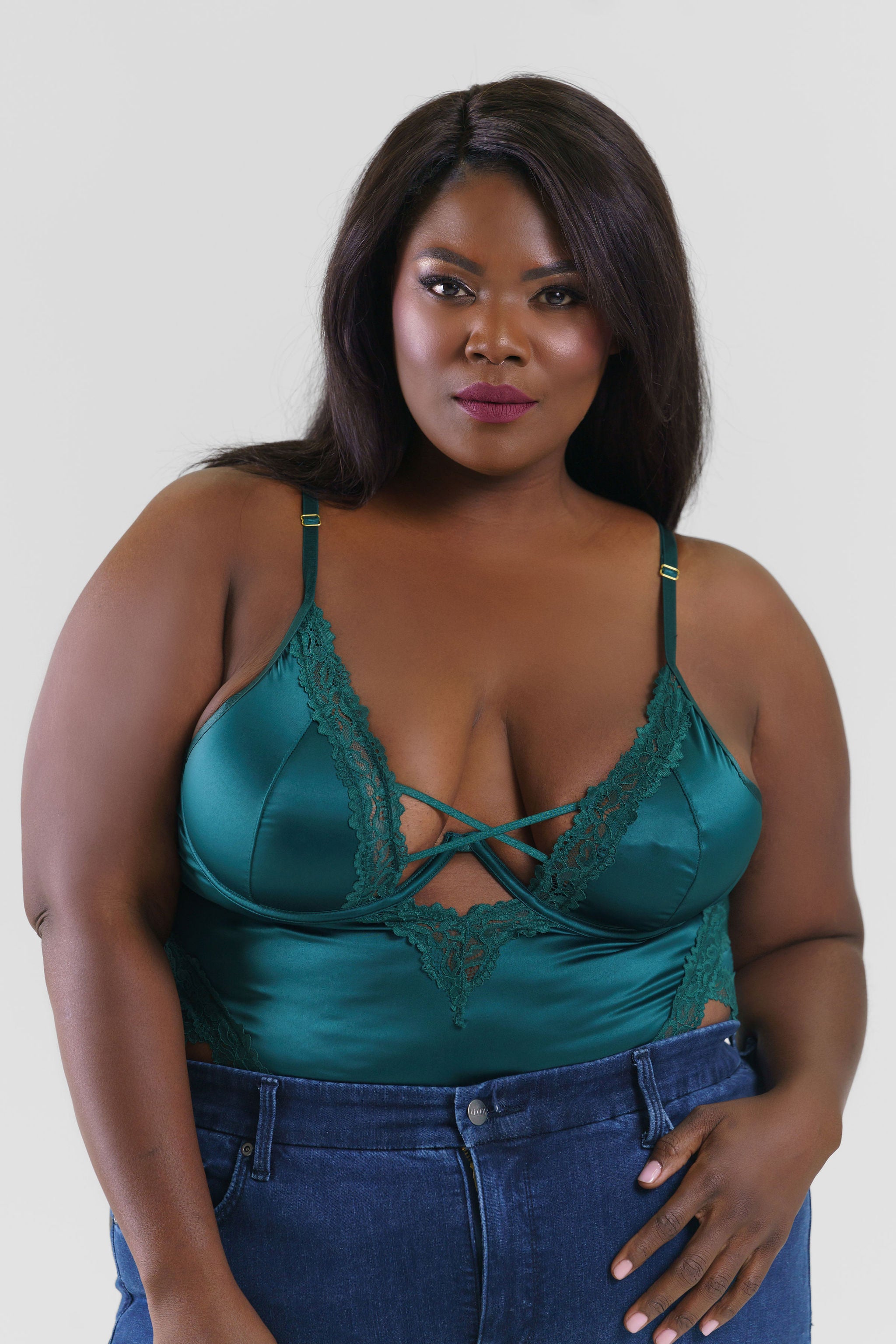 MARA STRAPPY TEDDY plus-size - AMOUR781