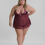 WYNTER CAGE BABYDOLL plus-size - AMOUR781