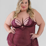 WYNTER CAGE BABYDOLL plus-size - AMOUR781