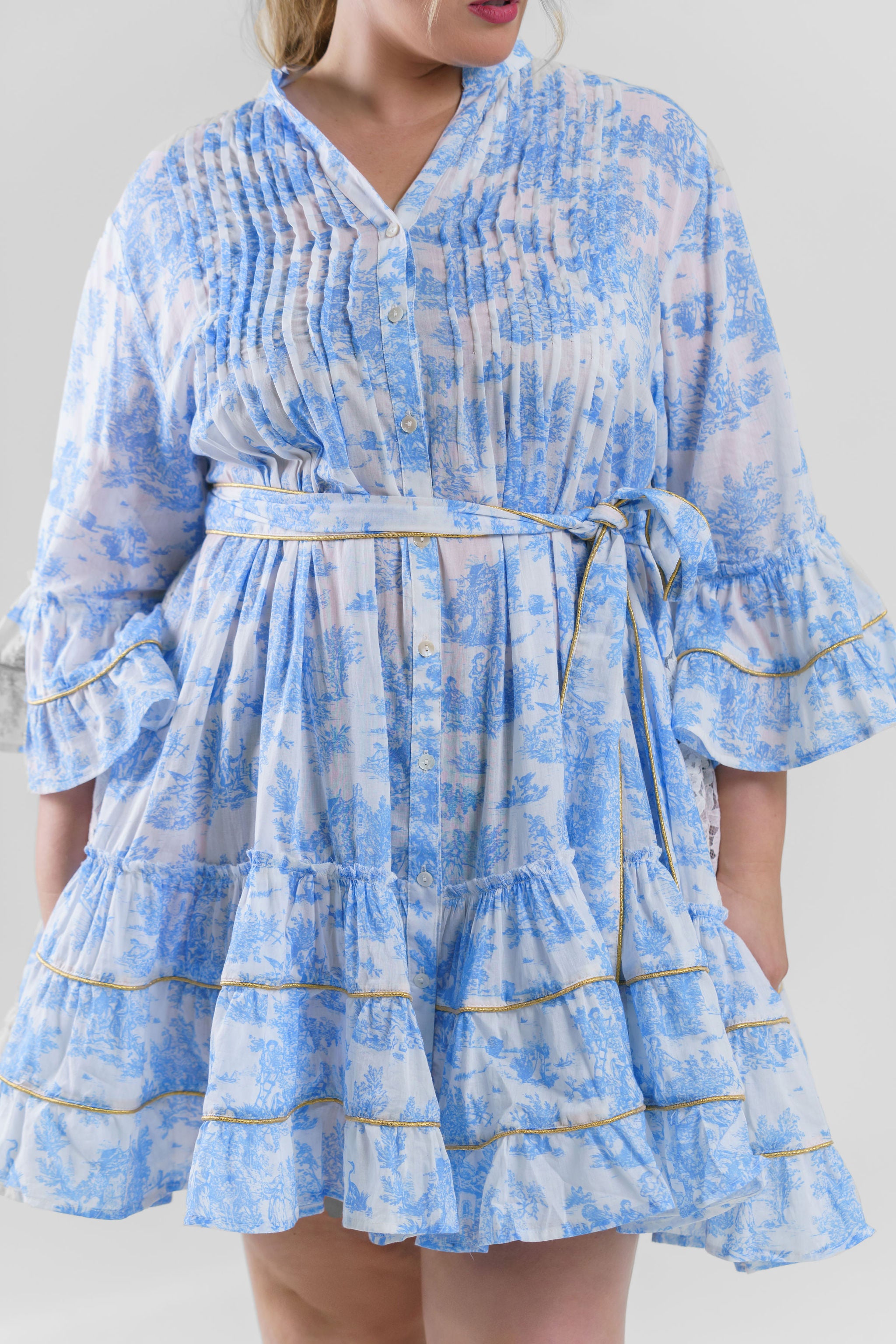 TOILE CAPSULE DRESS plus-size - AMOUR781