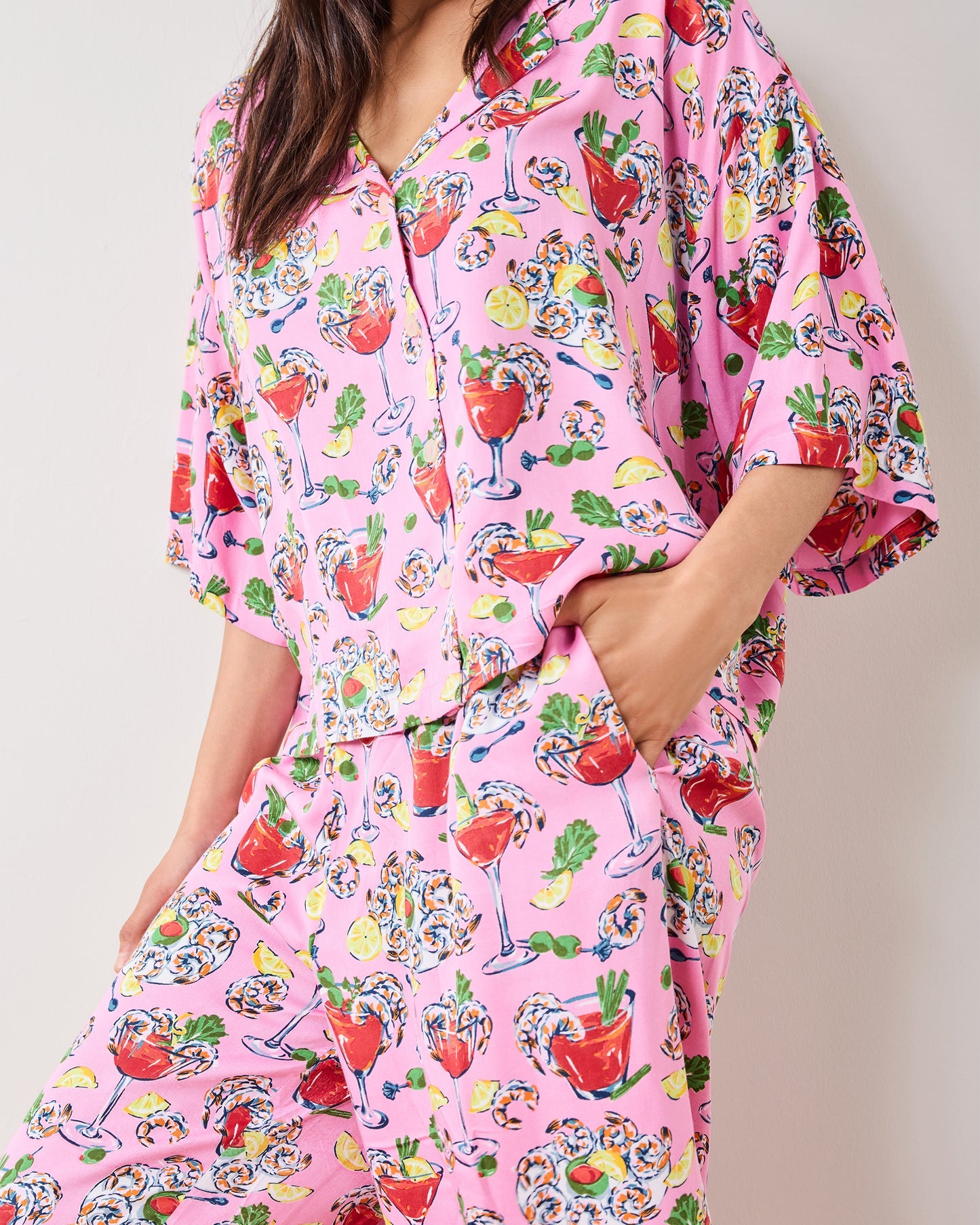 SHRIMP COCKTAIL JP SET plus-size - AMOUR781