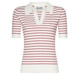 Stripe Polo plus-size - AMOUR781