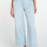 STRIDE CROP WIDE LEG WITH EMBROIDER plus-size - AMOUR781