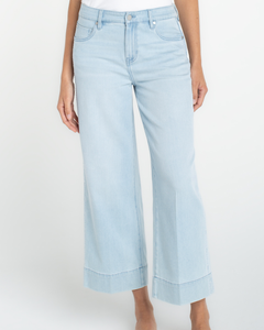 STRIDE CROP WIDE LEG WITH EMBROIDER plus-size - AMOUR781